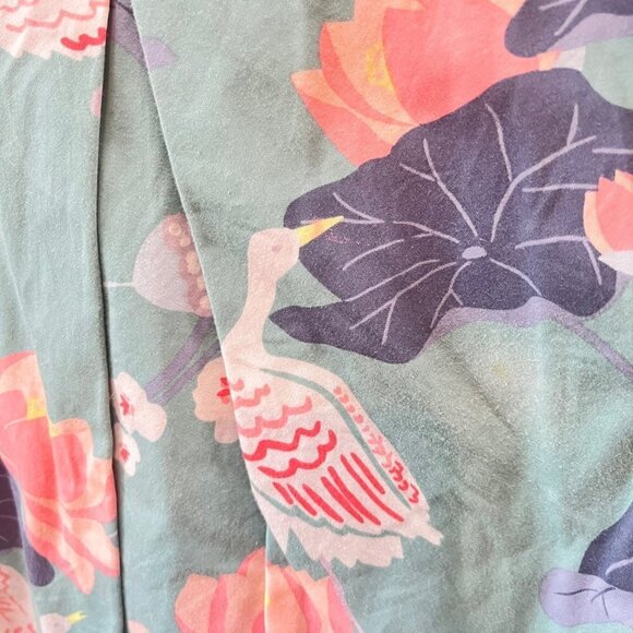 Tea Collection Lotus Flower and Crane Bird Dress- Size 5 - Picture 2 of 4